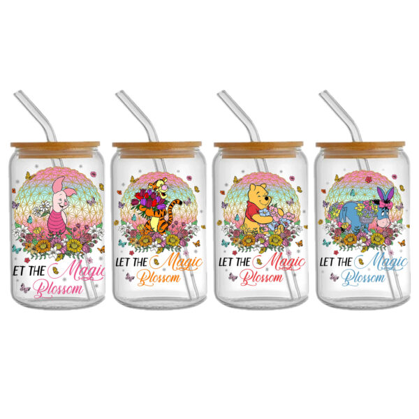 Winnie The Pooh 16oz Tumbler Template DTF Sticker Cup Cool Personalize UV Wrap Transfer Sticker Custom Label DIY Waterproof - Image 15