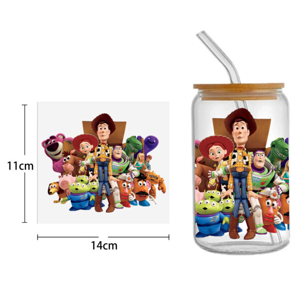 Winnie The Pooh 16oz Tumbler Template DTF Sticker Cup Cool Personalize UV Wrap Transfer Sticker Custom Label DIY Waterproof - Image 19