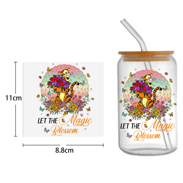 Winnie The Pooh 16oz Tumbler Template DTF Sticker Cup Cool Personalize UV Wrap Transfer Sticker Custom Label DIY Waterproof - Image 22