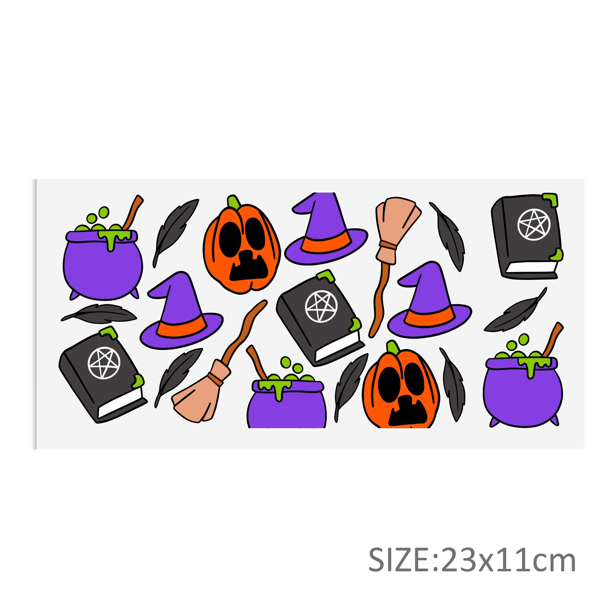 Halloween Pumpkin DTF Sticker For Cups Cool Personalize UV Wrap Transfer Sticker Custom Labels DIY Logo Waterproof - Image 10
