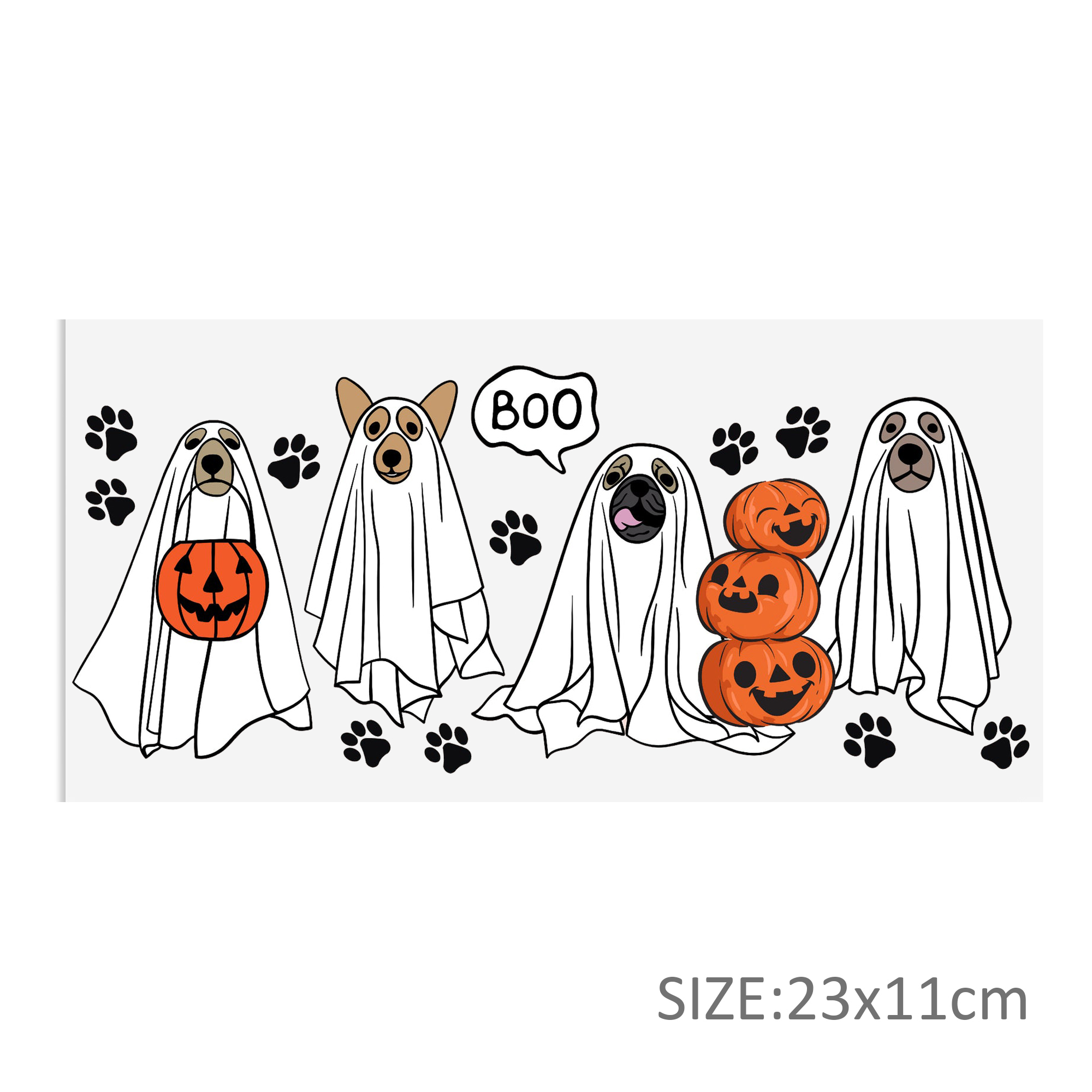 Halloween Pumpkin DTF Sticker For Cups Cool Personalize UV Wrap Transfer Sticker Custom Labels DIY Logo Waterproof - Image 11