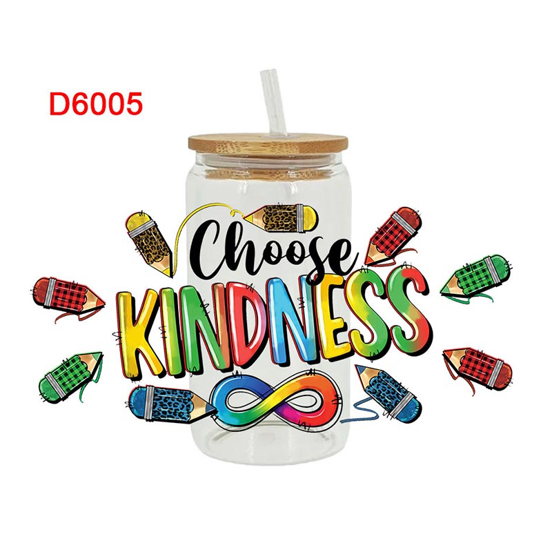 UV DTF Transfer Sticker For Autism Theme The 16oz Libbey Glasses Wraps Cup Can DIY Waterproof Easy To Use Custom Decals - Image 7