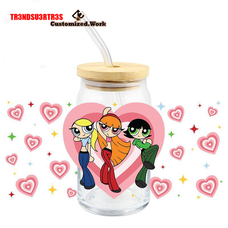 Powerpuff Girls Buttercup Bubbles UV DTF Sticker For 16oz Cups Wrap Transfer Sticker Custom Selfadhesive Waterproof well - Image 8
