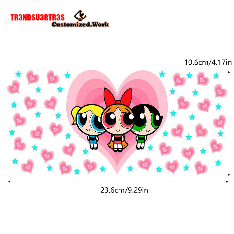 Powerpuff Girls Buttercup Bubbles UV DTF Sticker For 16oz Cups Wrap Transfer Sticker Custom Selfadhesive Waterproof well - Image 9
