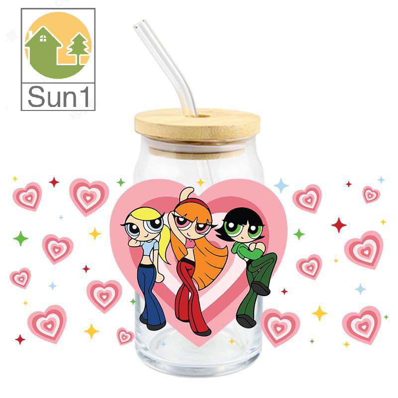 Powerpuff Girls Buttercup Bubbles UV DTF Sticker For 16oz Cups Wrap Transfer Sticker Custom Selfadhesive Waterproof well - Image 15