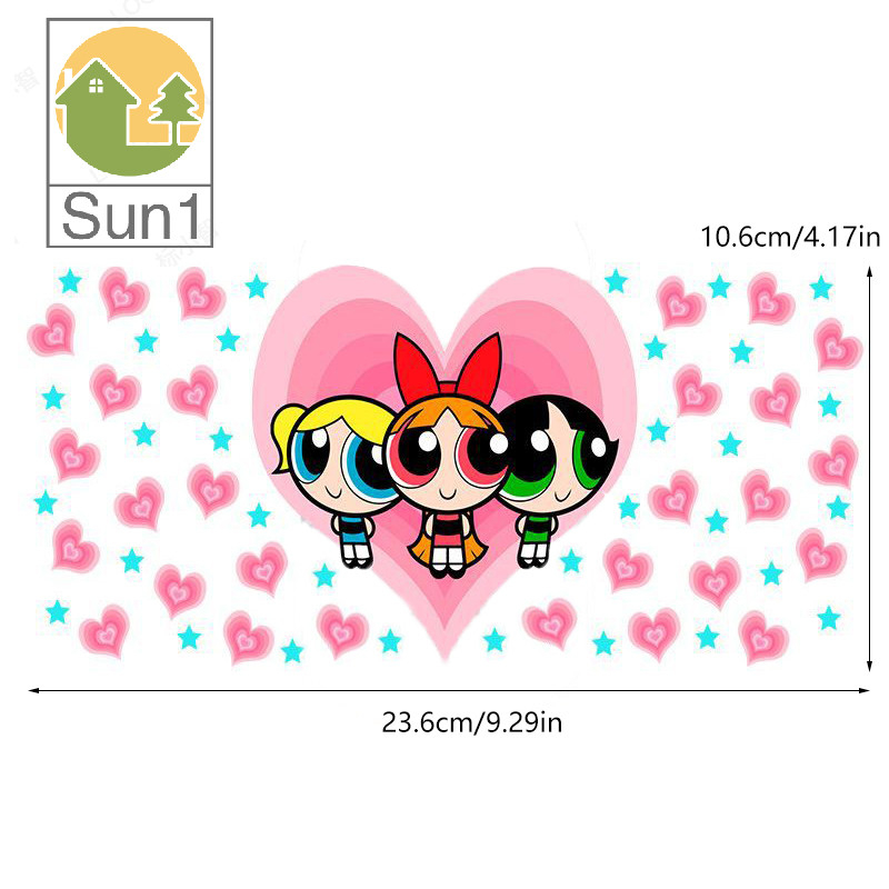 Powerpuff Girls Buttercup Bubbles UV DTF Sticker For 16oz Cups Wrap Transfer Sticker Custom Selfadhesive Waterproof well - Image 16