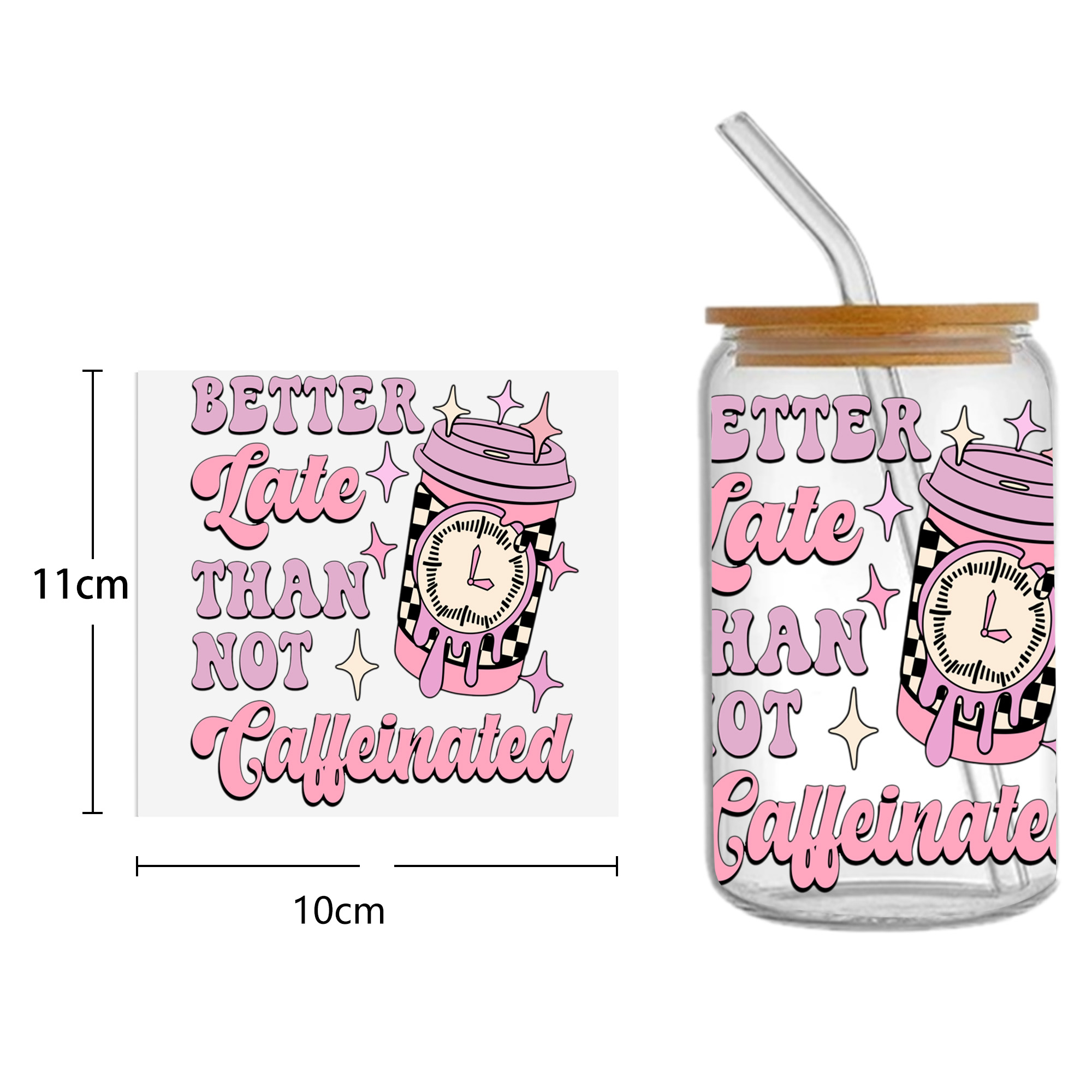 Letters Rainbow DTF Sticker For Cups Personalize UV Wrap Transfer Sticker Custom Labels DIY Logo Waterproof - Image 13