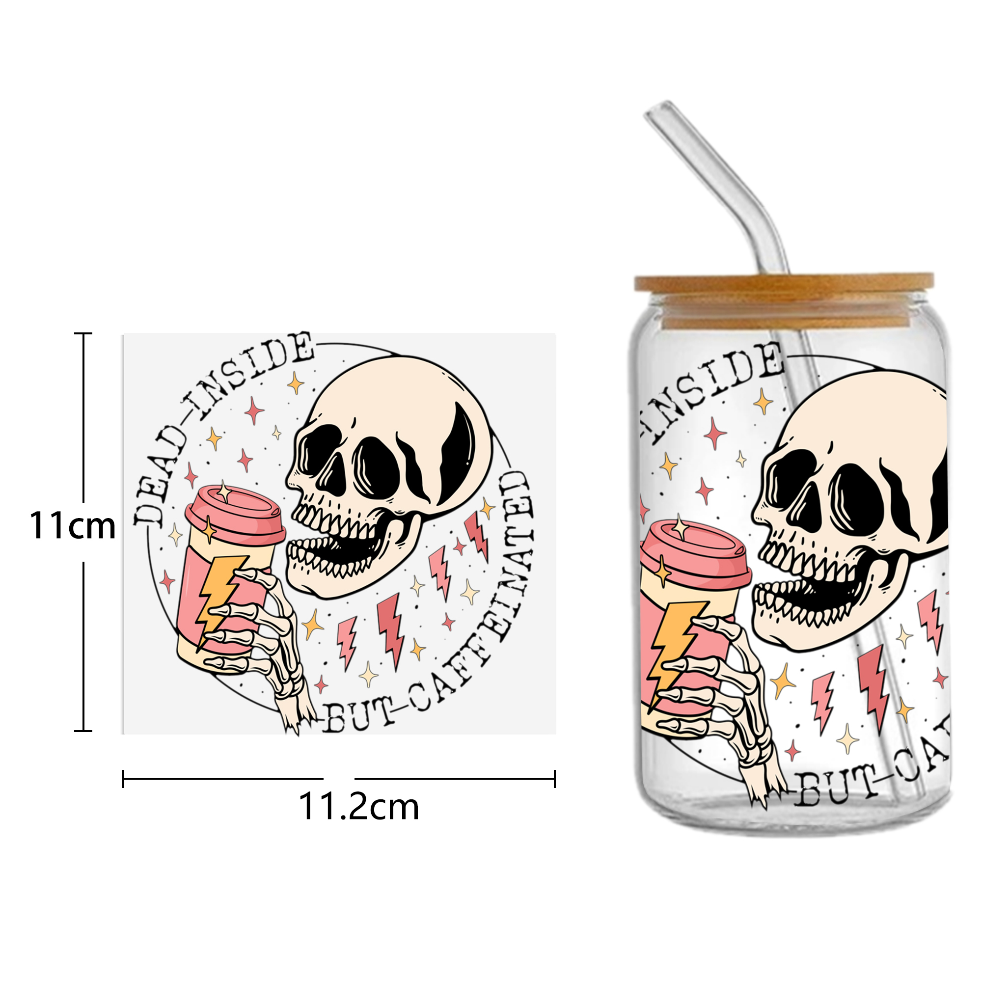 Letters Rainbow DTF Sticker For Cups Personalize UV Wrap Transfer Sticker Custom Labels DIY Logo Waterproof - Image 18