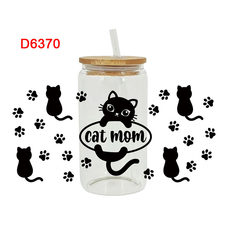 UV DTF Transfer Sticker Animal Theme For The 16oz Libbey Glasses Wraps Cup Can DIY Waterproof Easy To Use Custom Decals - Image 5