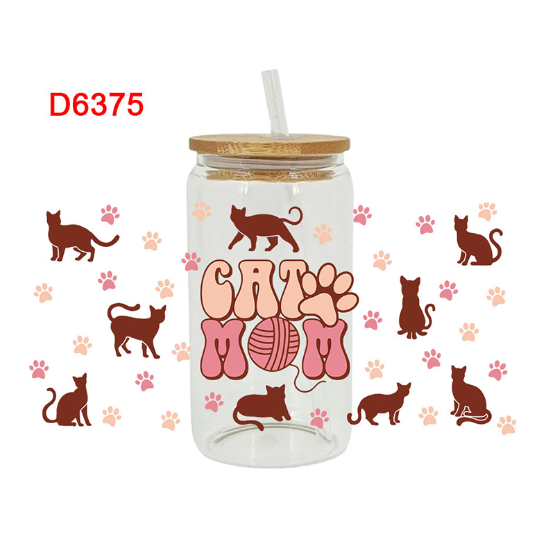 UV DTF Transfer Sticker Animal Theme For The 16oz Libbey Glasses Wraps Cup Can DIY Waterproof Easy To Use Custom Decals - Image 6