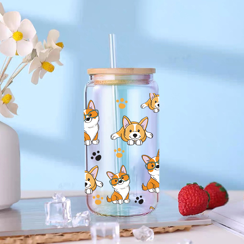 UV DTF Transfer Sticker Animal Theme For The 16oz Libbey Glasses Wraps Cup Can DIY Waterproof Easy To Use Custom Decals - Image 8