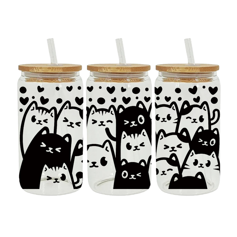 UV DTF Transfer Sticker Animal Theme For The 16oz Libbey Glasses Wraps Cup Can DIY Waterproof Easy To Use Custom Decals - Image 11