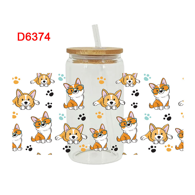 UV DTF Transfer Sticker Animal Theme For The 16oz Libbey Glasses Wraps Cup Can DIY Waterproof Easy To Use Custom Decals - Image 12
