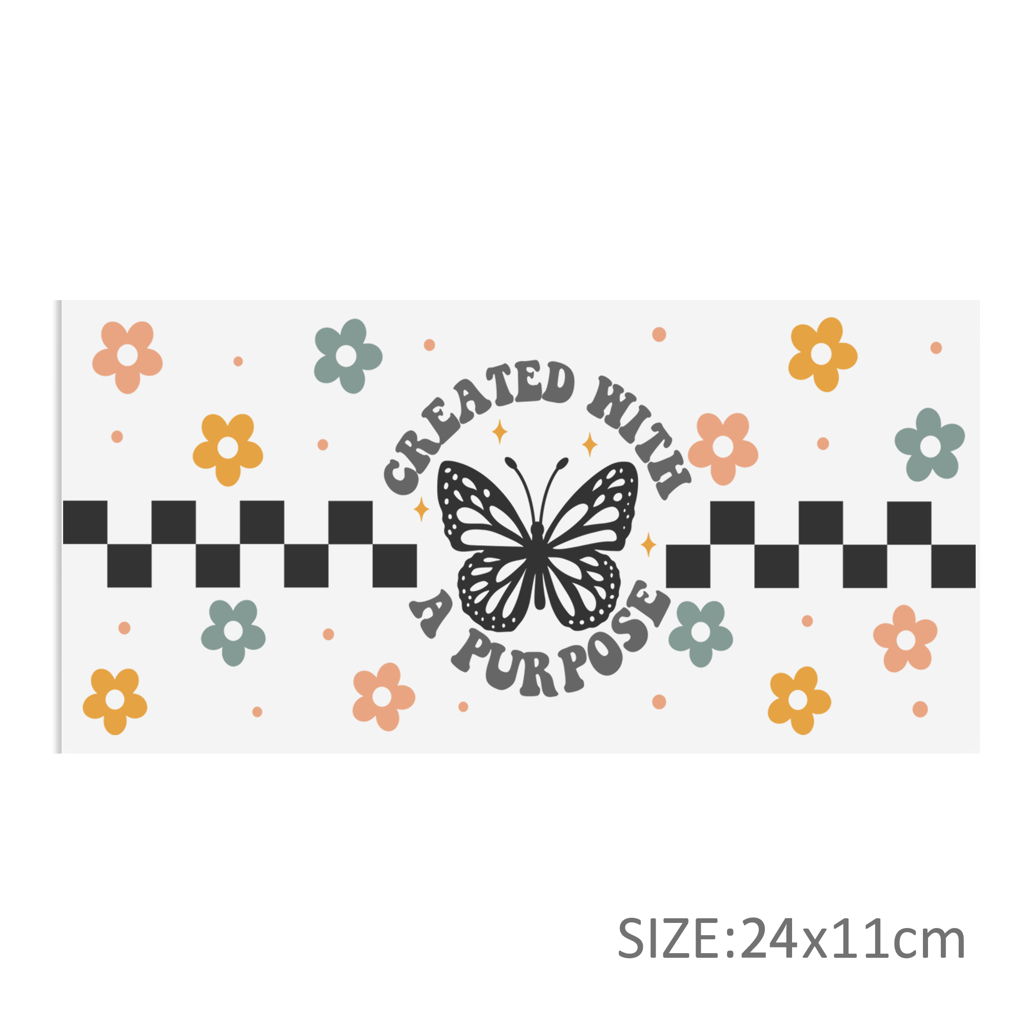 Butterfly UV DTF Sticker For 16oz Cups Wrap Transfer Sticker Custom Labels DIY Logo Waterproof - Image 3
