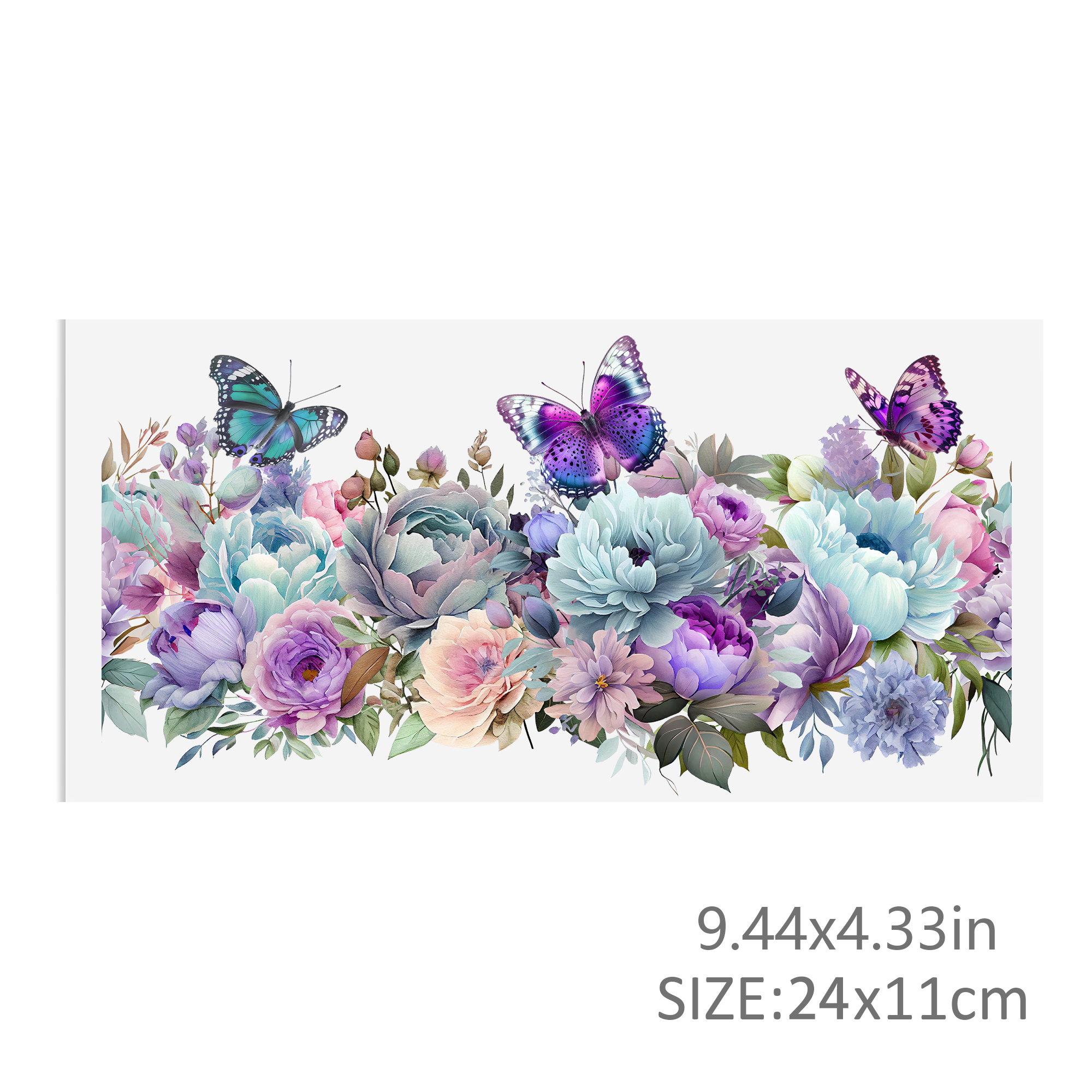 Butterfly UV DTF Sticker For 16oz Cups Wrap Transfer Sticker Custom Labels DIY Logo Waterproof - Image 4