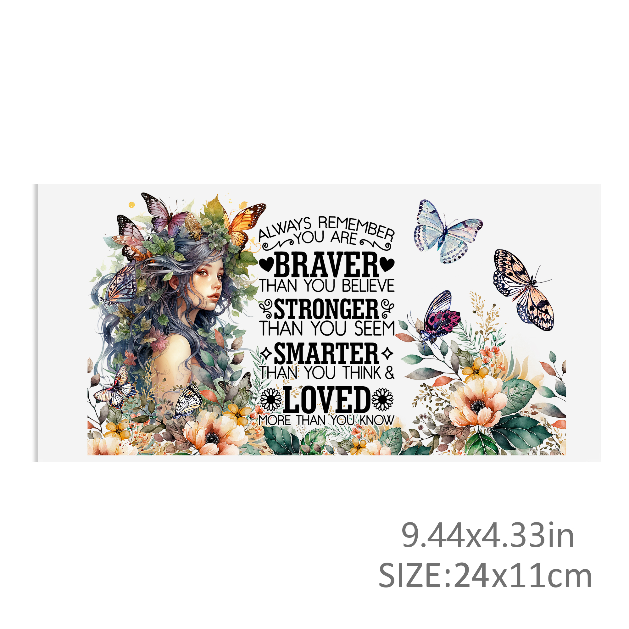 Butterfly UV DTF Sticker For 16oz Cups Wrap Transfer Sticker Custom Labels DIY Logo Waterproof - Image 8