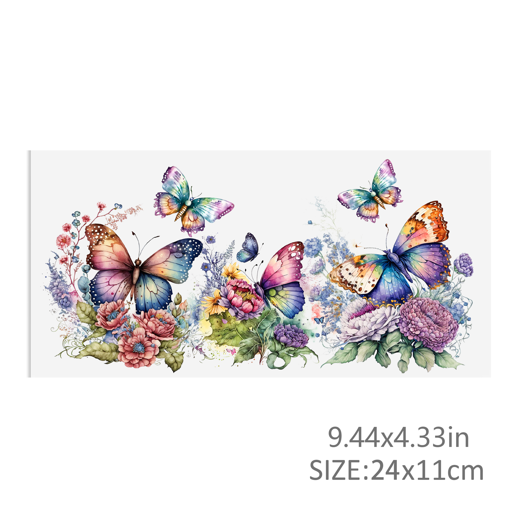 Butterfly UV DTF Sticker For 16oz Cups Wrap Transfer Sticker Custom Labels DIY Logo Waterproof - Image 10