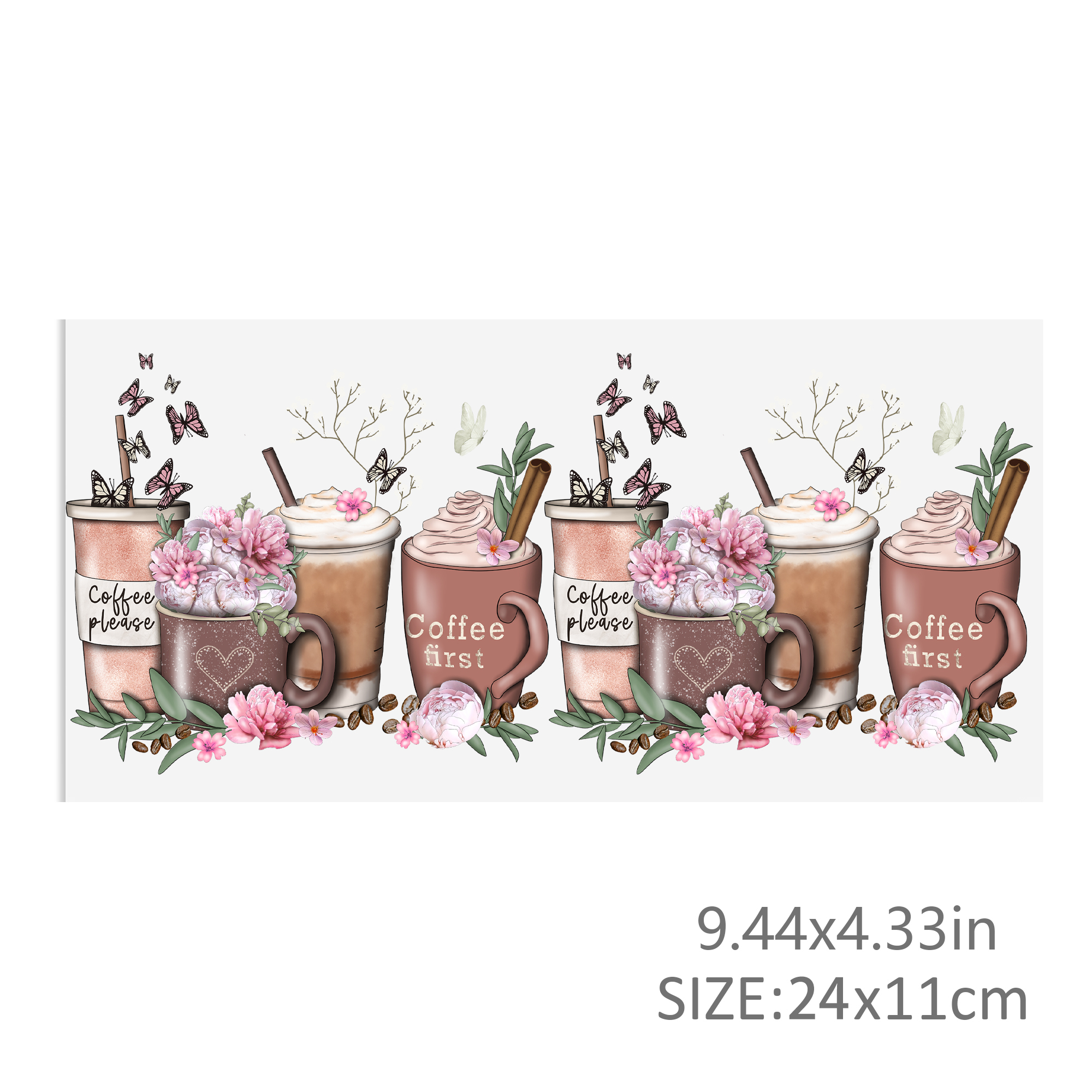 Butterfly UV DTF Sticker For 16oz Cups Wrap Transfer Sticker Custom Labels DIY Logo Waterproof - Image 17