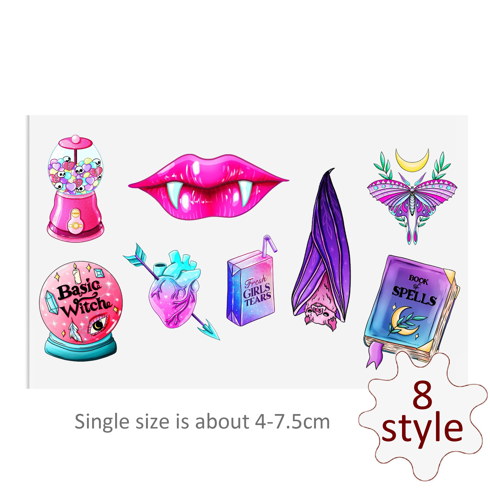 Custom Halloween Skull Spider Decals UV DTF Stickers For Glass Cup Decoration Laptop Motorcycle Car Tumbler Waterproof Sticker - Image 9