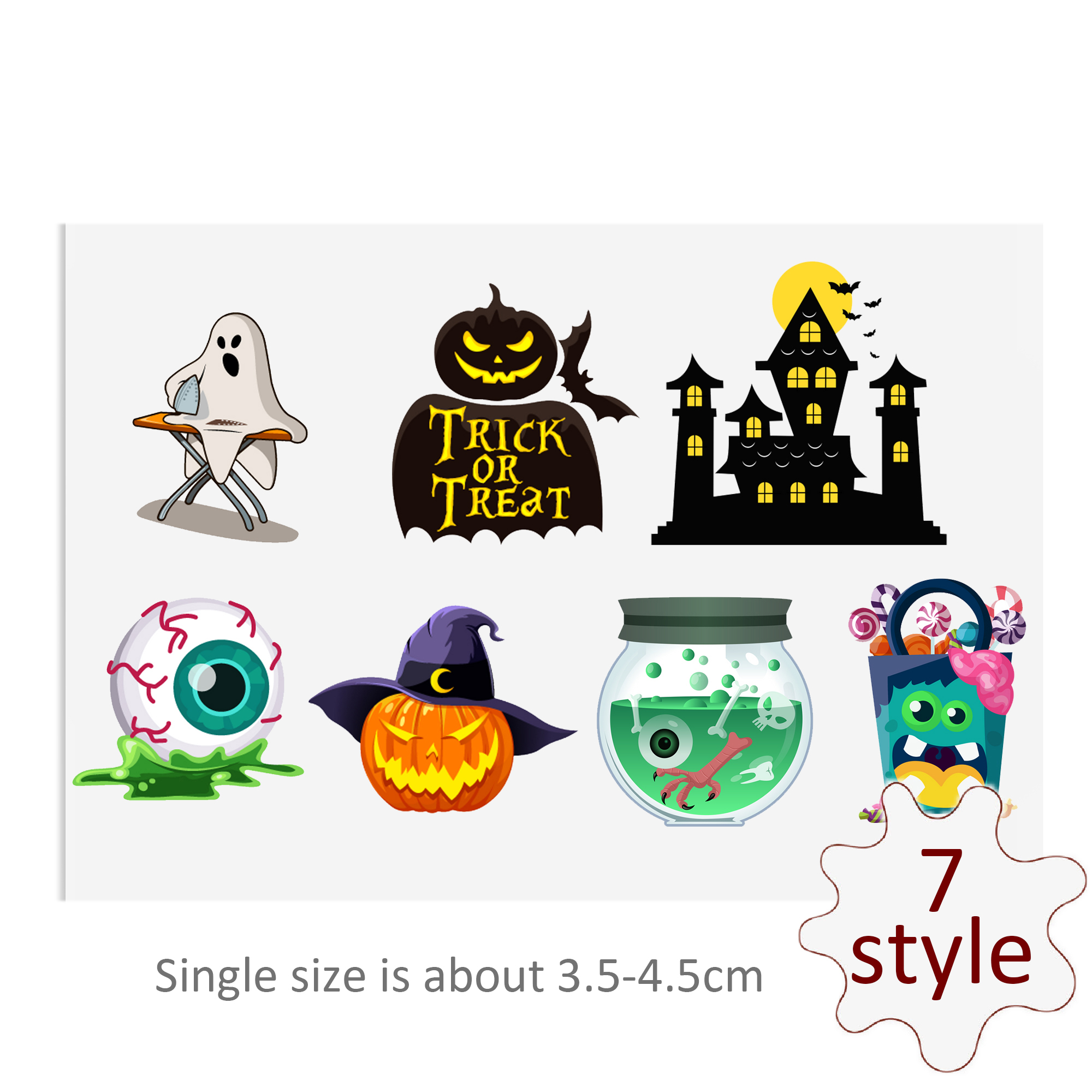 Custom Halloween Skull Spider Decals UV DTF Stickers For Glass Cup Decoration Laptop Motorcycle Car Tumbler Waterproof Sticker - Image 12