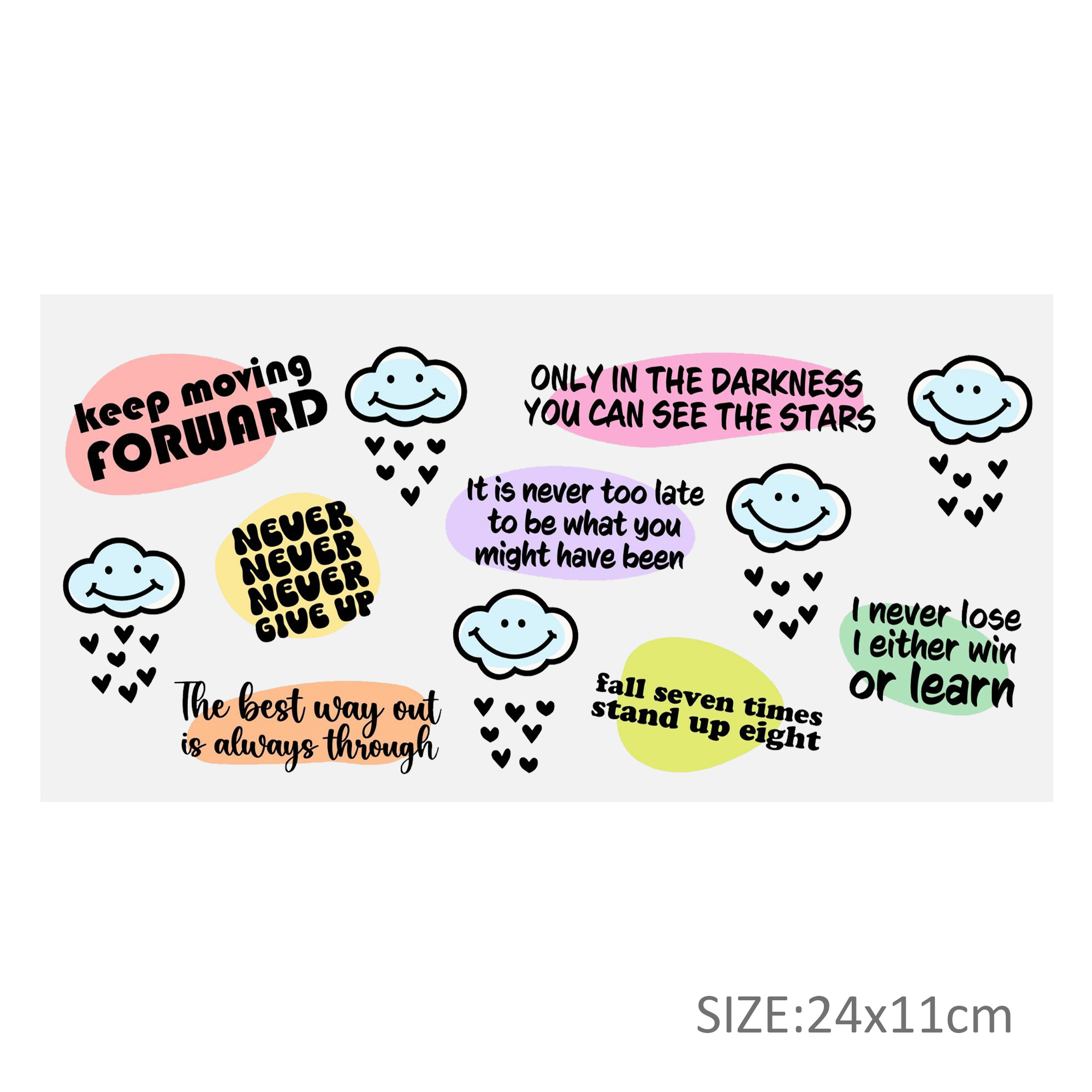 Letters 16oz DTF Sticker For Cups Cool Personalize UV Wrap Transfer Sticker Custom Labels DIY Logo Waterproof - Image 11