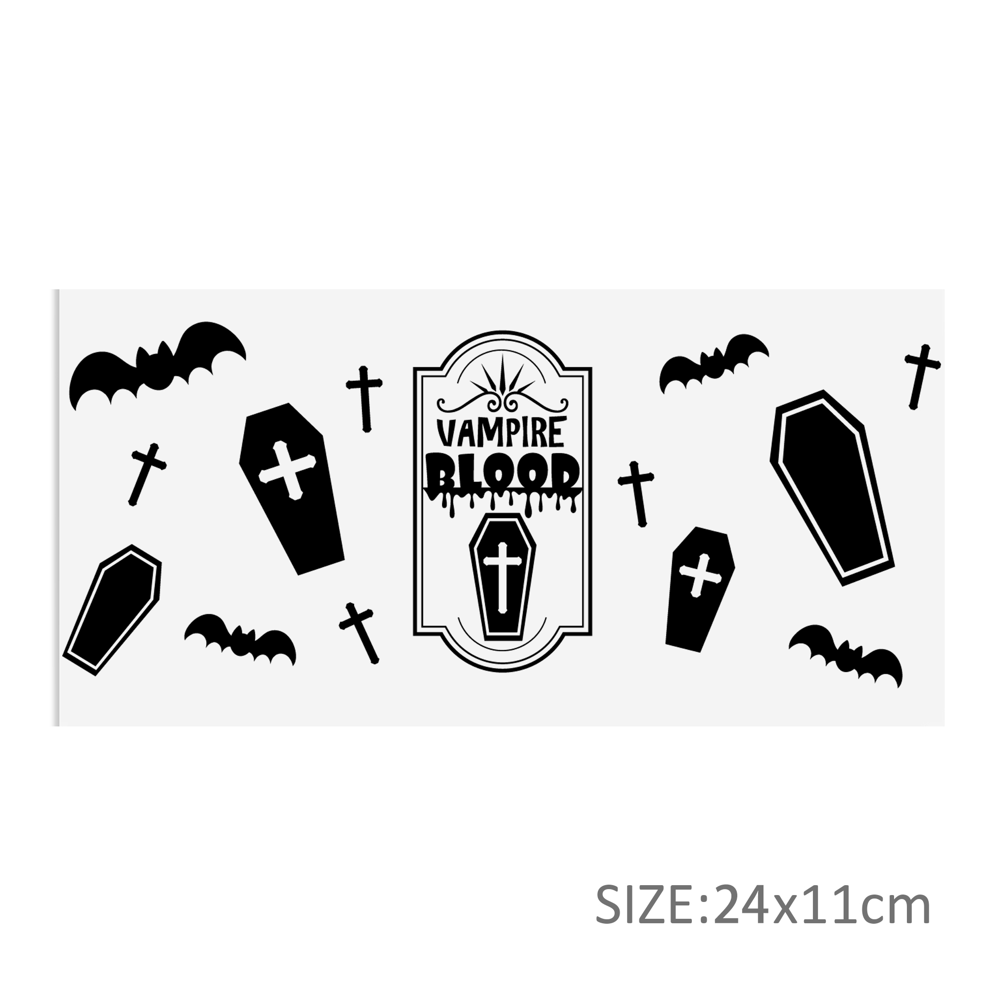 Halloween Skull 16oz DTF Sticker Cup Cool Personalize UV Wrap Transfer Sticker Custom Label DIY Logo Waterproof - Image 18