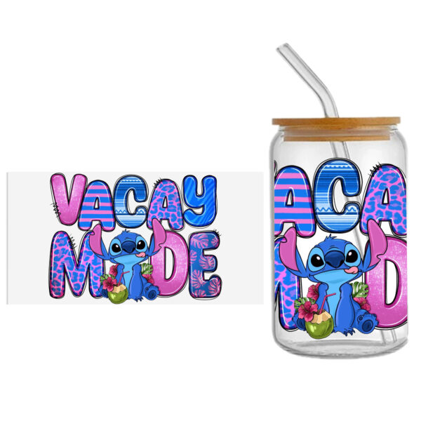 Disney Stitch 16oz DTF Sticker Cup Cool Personalize UV Wrap Transfer Sticker Custom Label DIY Logo Waterproof - Image 6