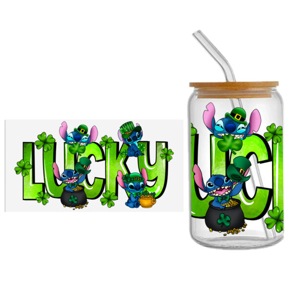 Disney Stitch 16oz DTF Sticker Cup Cool Personalize UV Wrap Transfer Sticker Custom Label DIY Logo Waterproof - Image 8