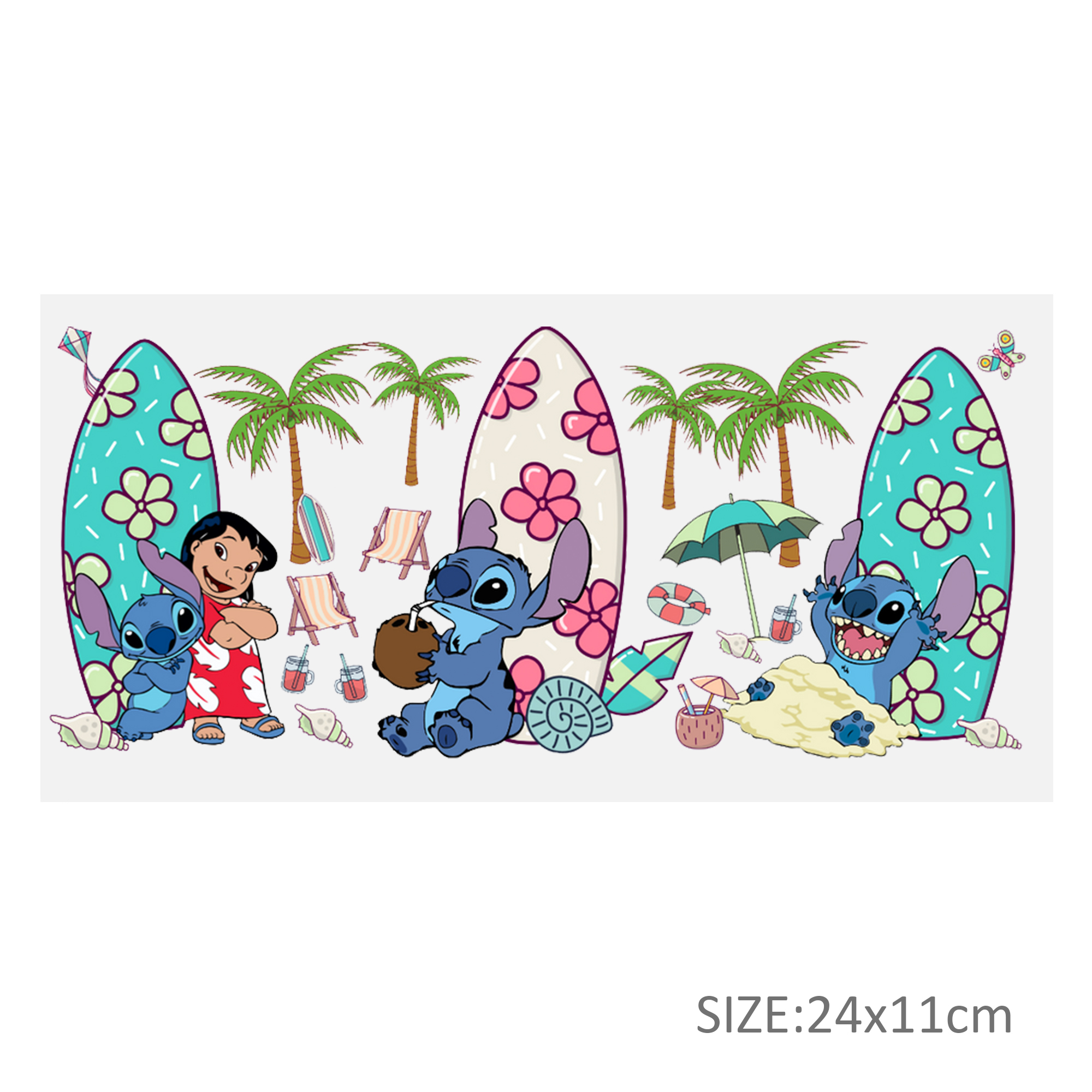 Disney Stitch 16oz DTF Sticker Cup Cool Personalize UV Wrap Transfer Sticker Custom Label DIY Logo Waterproof - Image 11