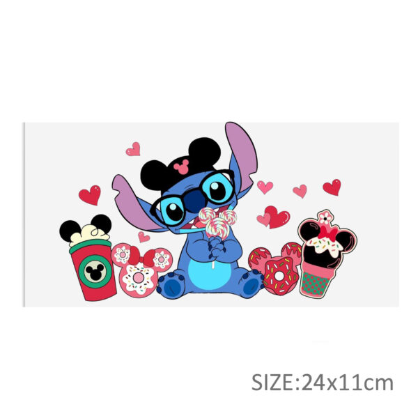 Disney Stitch 16oz DTF Sticker Cup Cool Personalize UV Wrap Transfer Sticker Custom Label DIY Logo Waterproof - Image 14