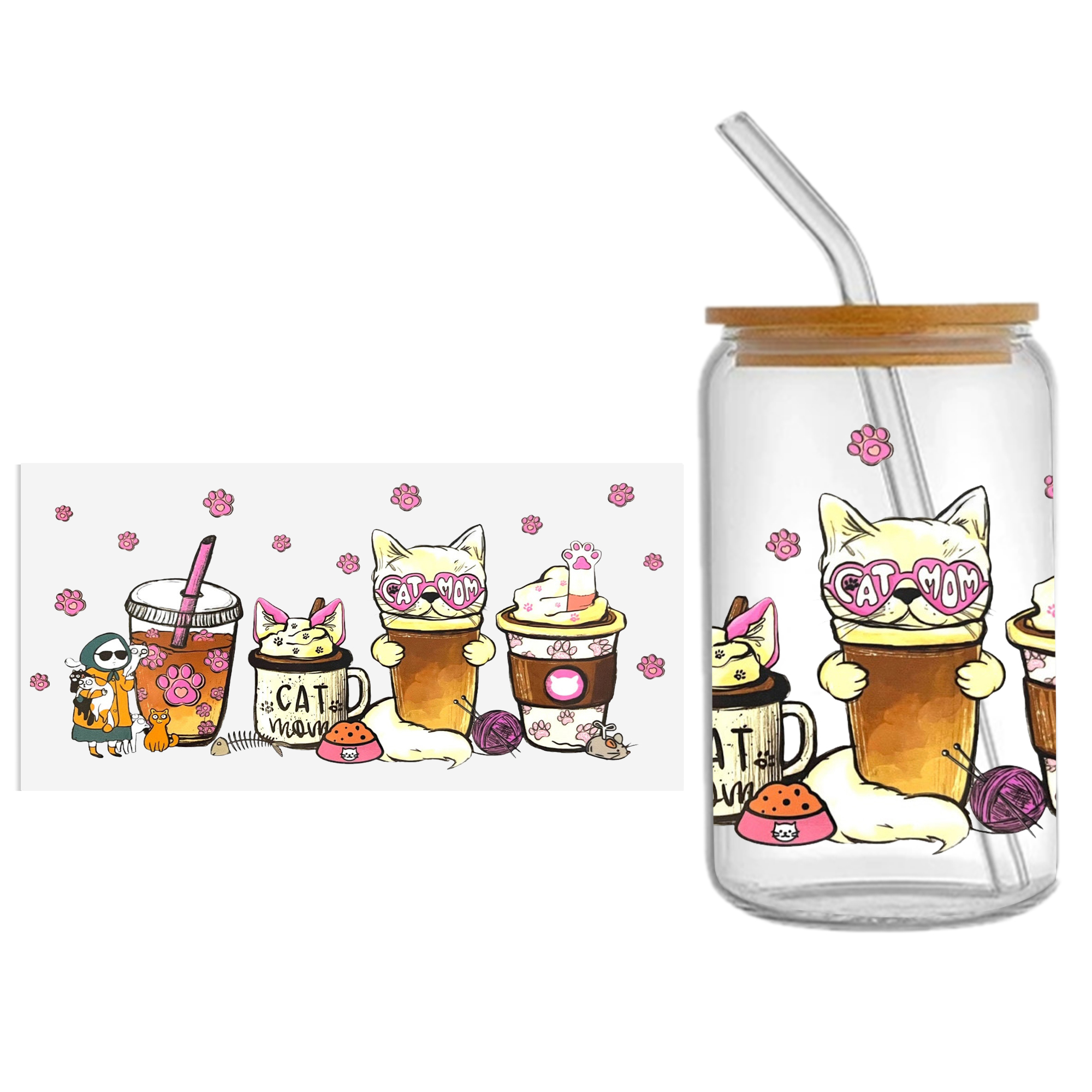 Personalize Halloween Skull UV DTF Sticker For 16oz Cups Wrap Transfer DecalSticker Custom Labels DIY Logo - Image 13