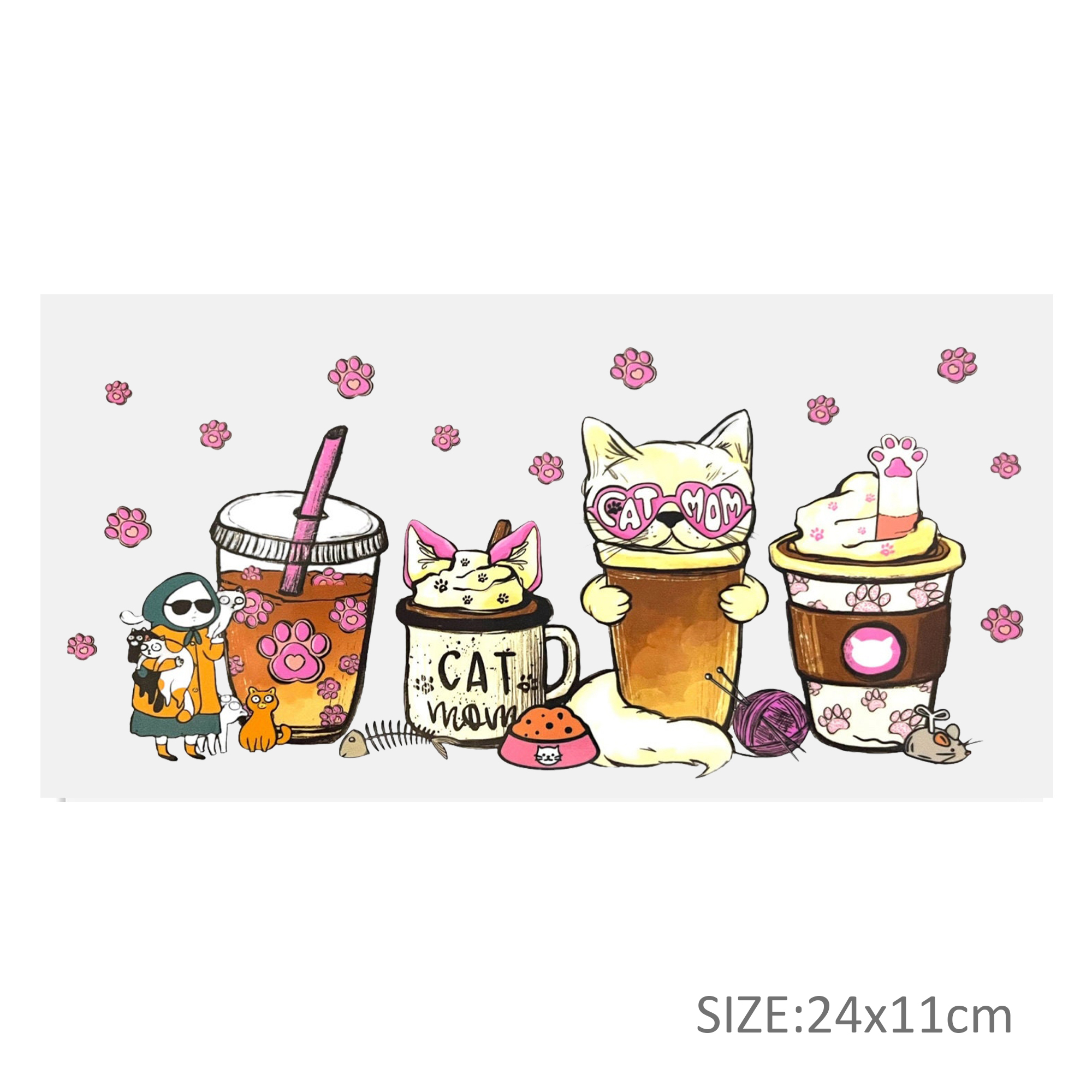 Personalize Halloween Skull UV DTF Sticker For 16oz Cups Wrap Transfer DecalSticker Custom Labels DIY Logo - Image 21