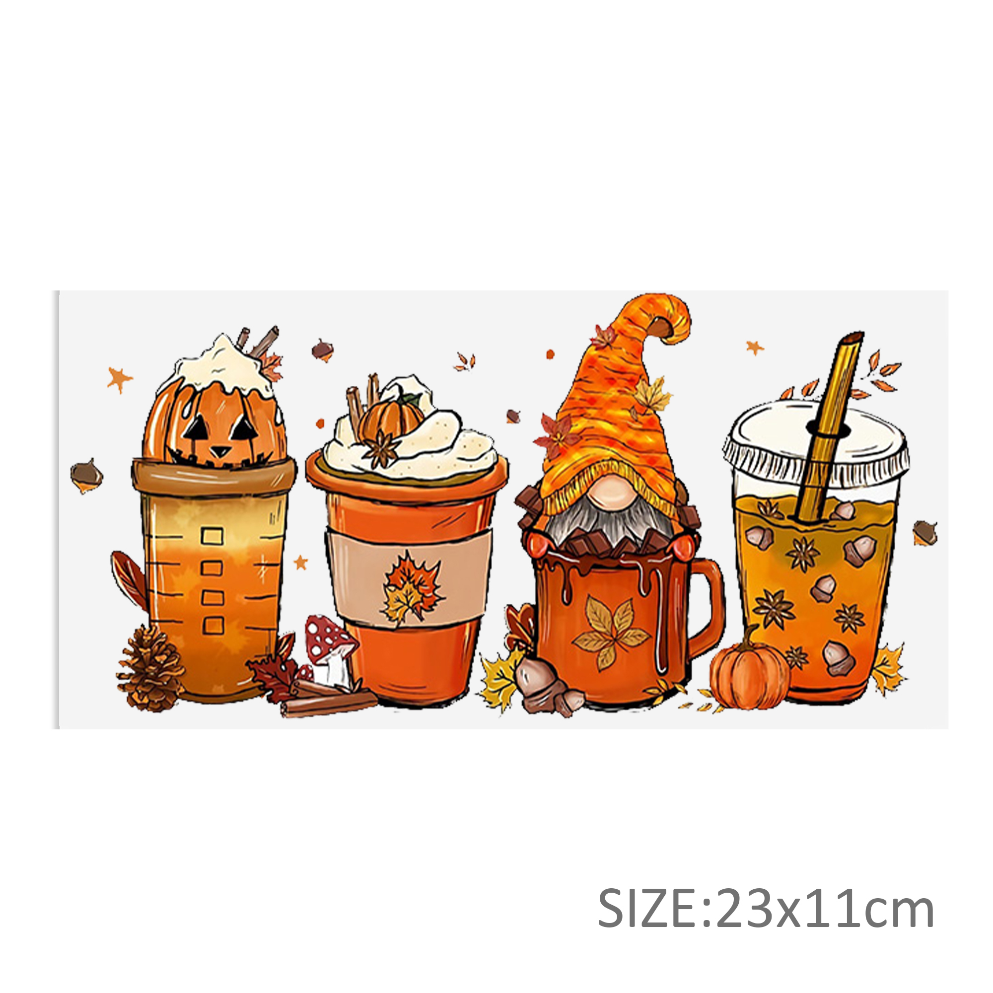 Personalize Halloween Skull UV DTF Sticker For 16oz Cups Wrap Transfer DecalSticker Custom Labels DIY Logo - Image 25