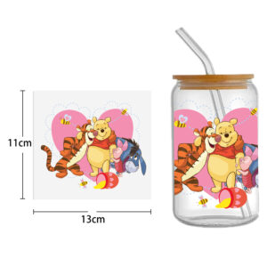 Disney Mickey 16oz DTF Sticker For Cups Cool Personalize UV Wrap Transfer Sticker Custom Labels DIY Logo Waterproof
