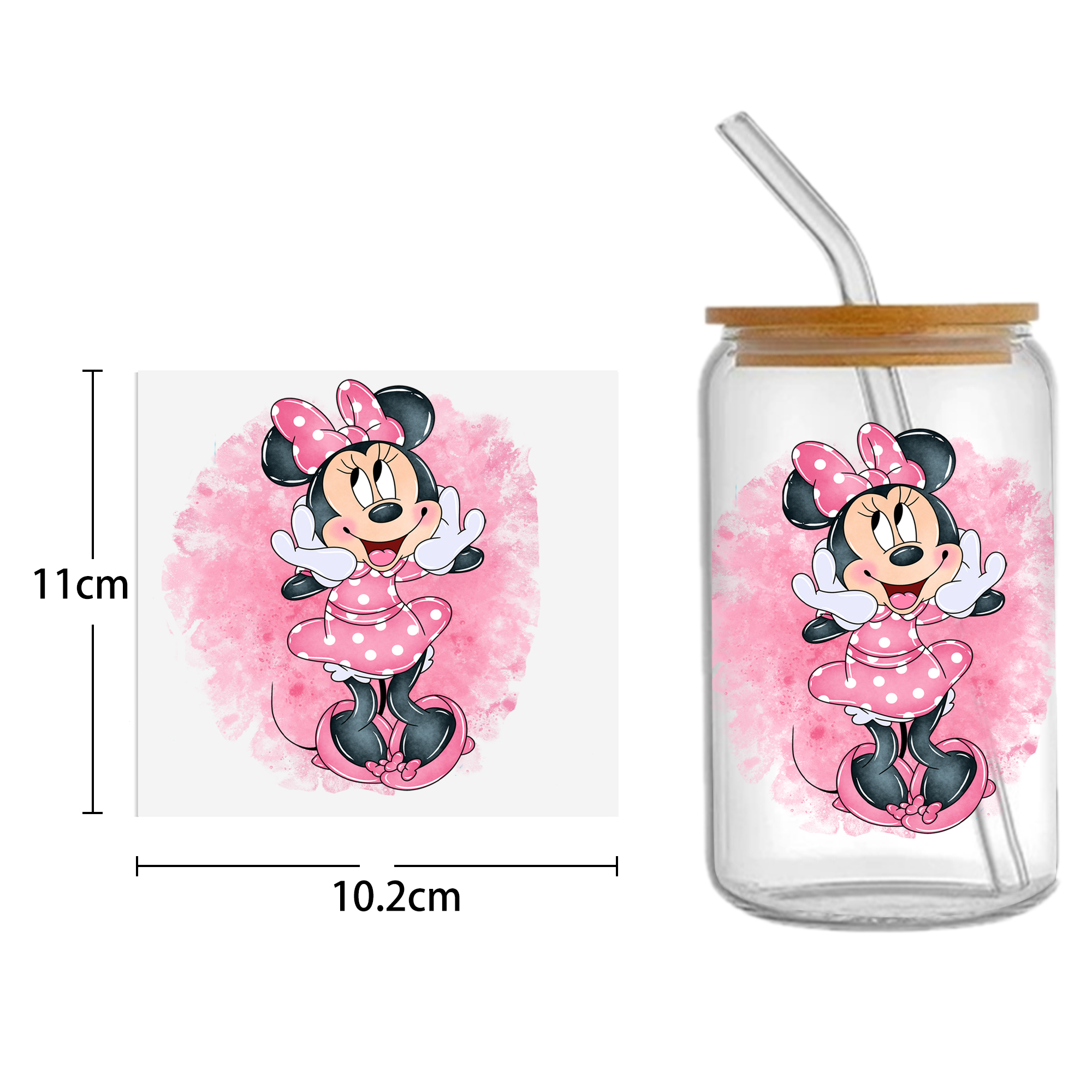 Disney Mickey 16oz DTF Sticker For Cups Cool Personalize UV Wrap Transfer Sticker Custom Labels DIY Logo Waterproof - Image 9