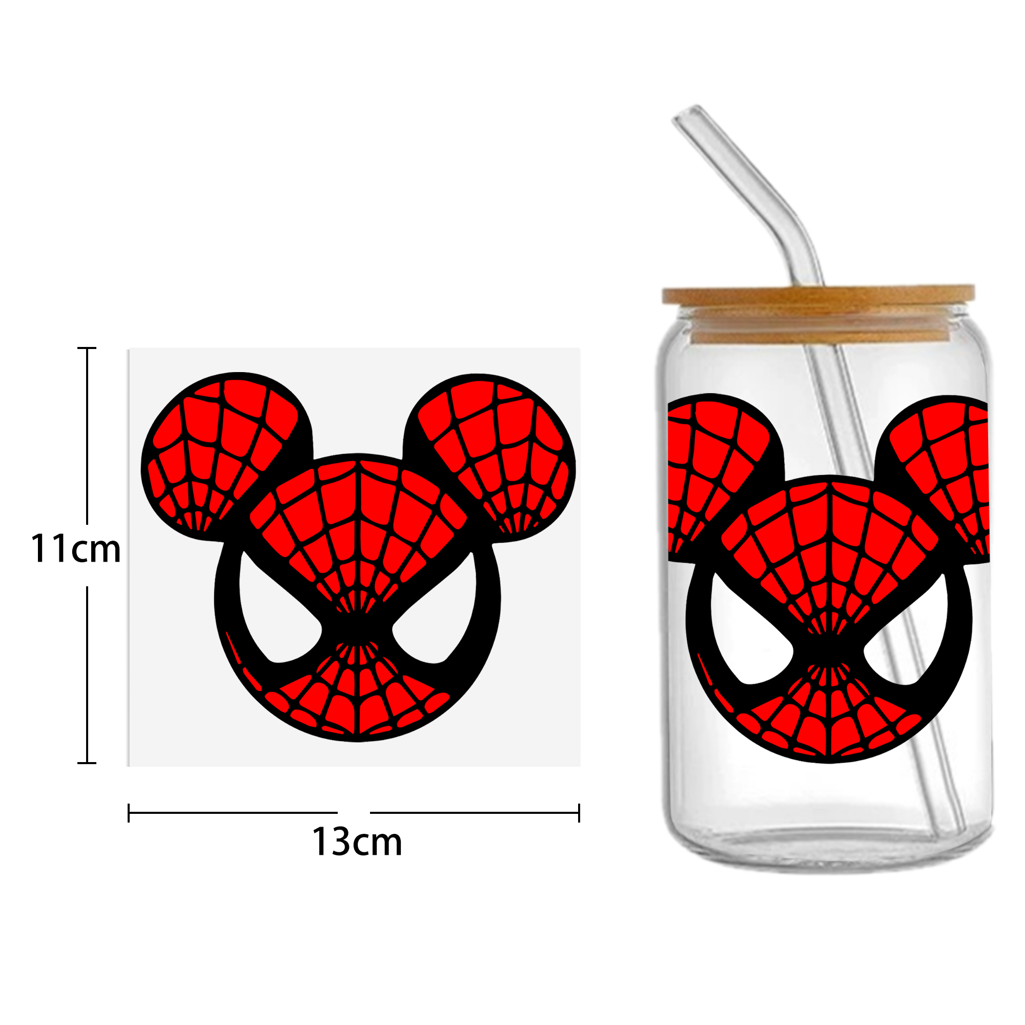 Disney Mickey 16oz DTF Sticker For Cups Cool Personalize UV Wrap Transfer Sticker Custom Labels DIY Logo Waterproof - Image 13