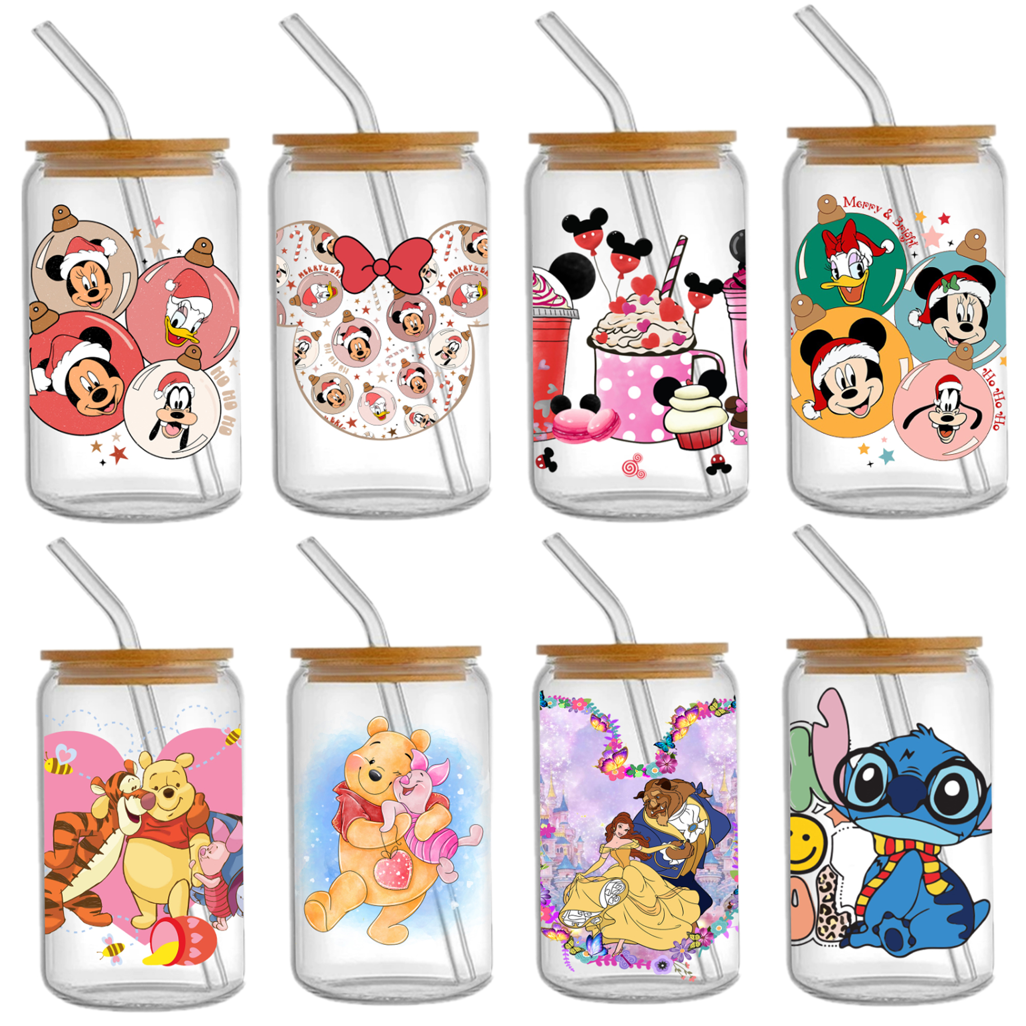 Disney Mickey 16oz DTF Sticker For Cups Cool Personalize UV Wrap Transfer Sticker Custom Labels DIY Logo Waterproof - Image 17