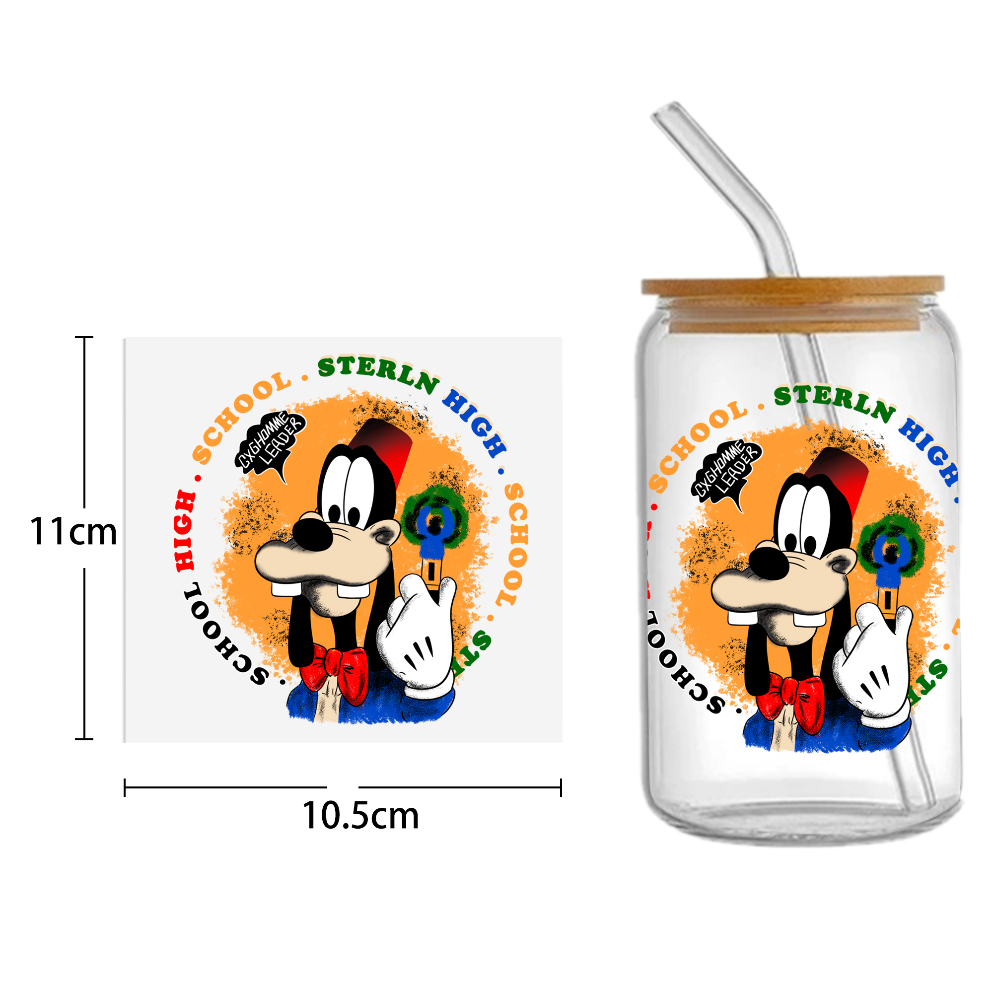 Disney Stitch16oz DTF Sticker For Cups Cool Personalize UV Wrap Transfer Sticker Custom Labels DIY Logo Waterproof - Image 2