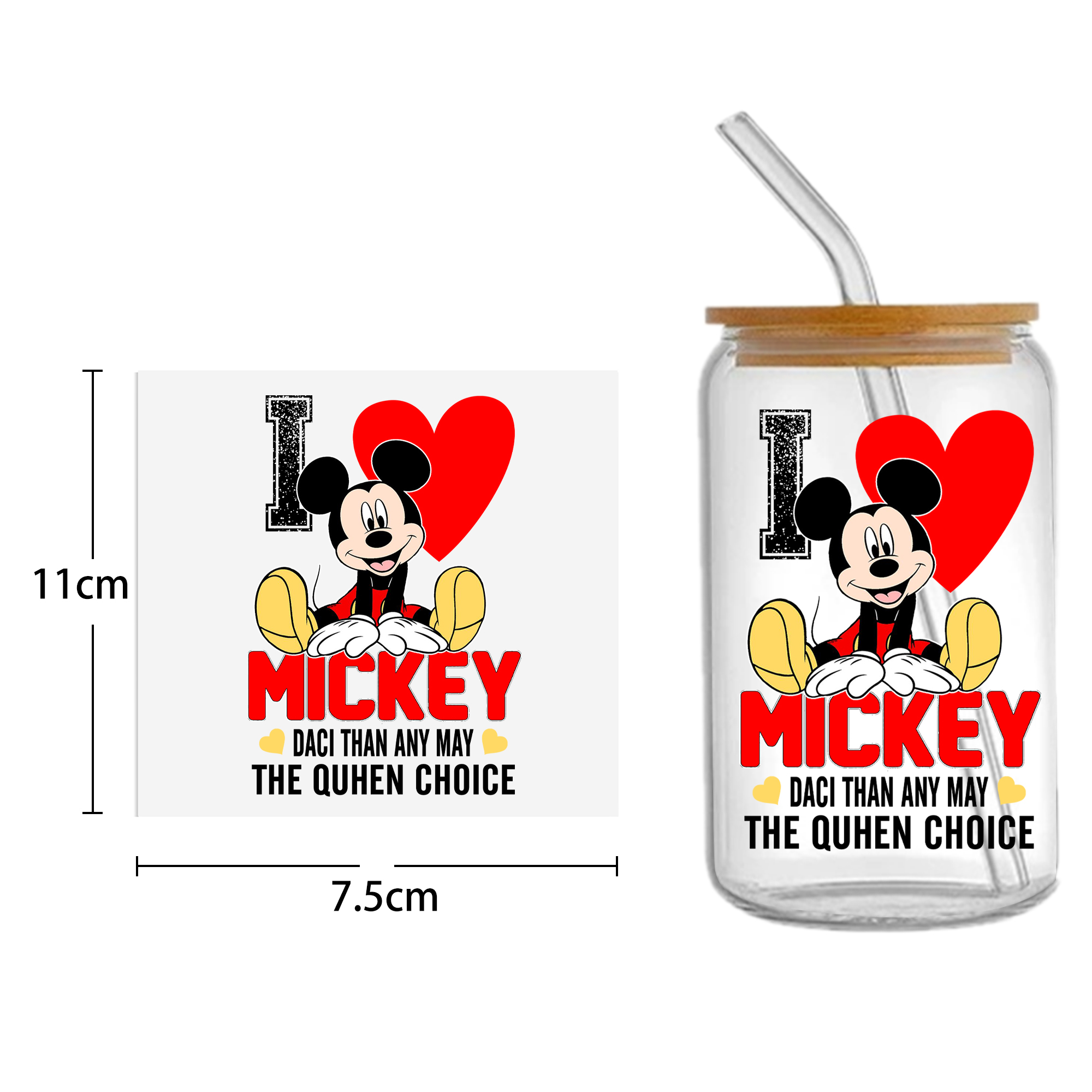Disney Stitch16oz DTF Sticker For Cups Cool Personalize UV Wrap Transfer Sticker Custom Labels DIY Logo Waterproof - Image 12