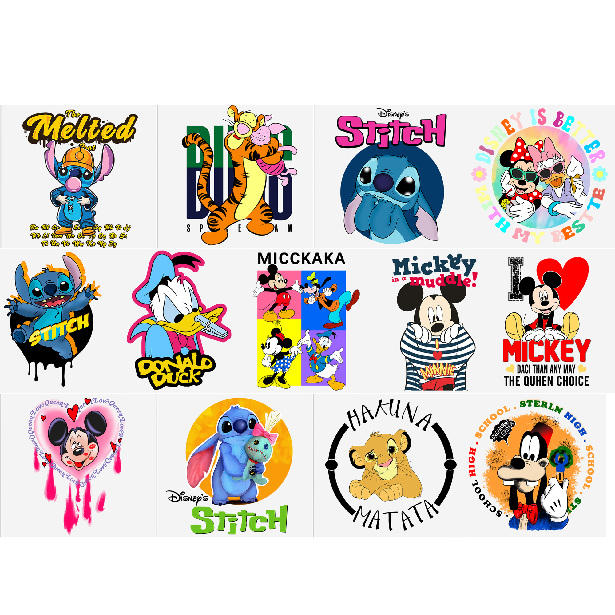 Disney Stitch16oz DTF Sticker For Cups Cool Personalize UV Wrap Transfer Sticker Custom Labels DIY Logo Waterproof - Image 21