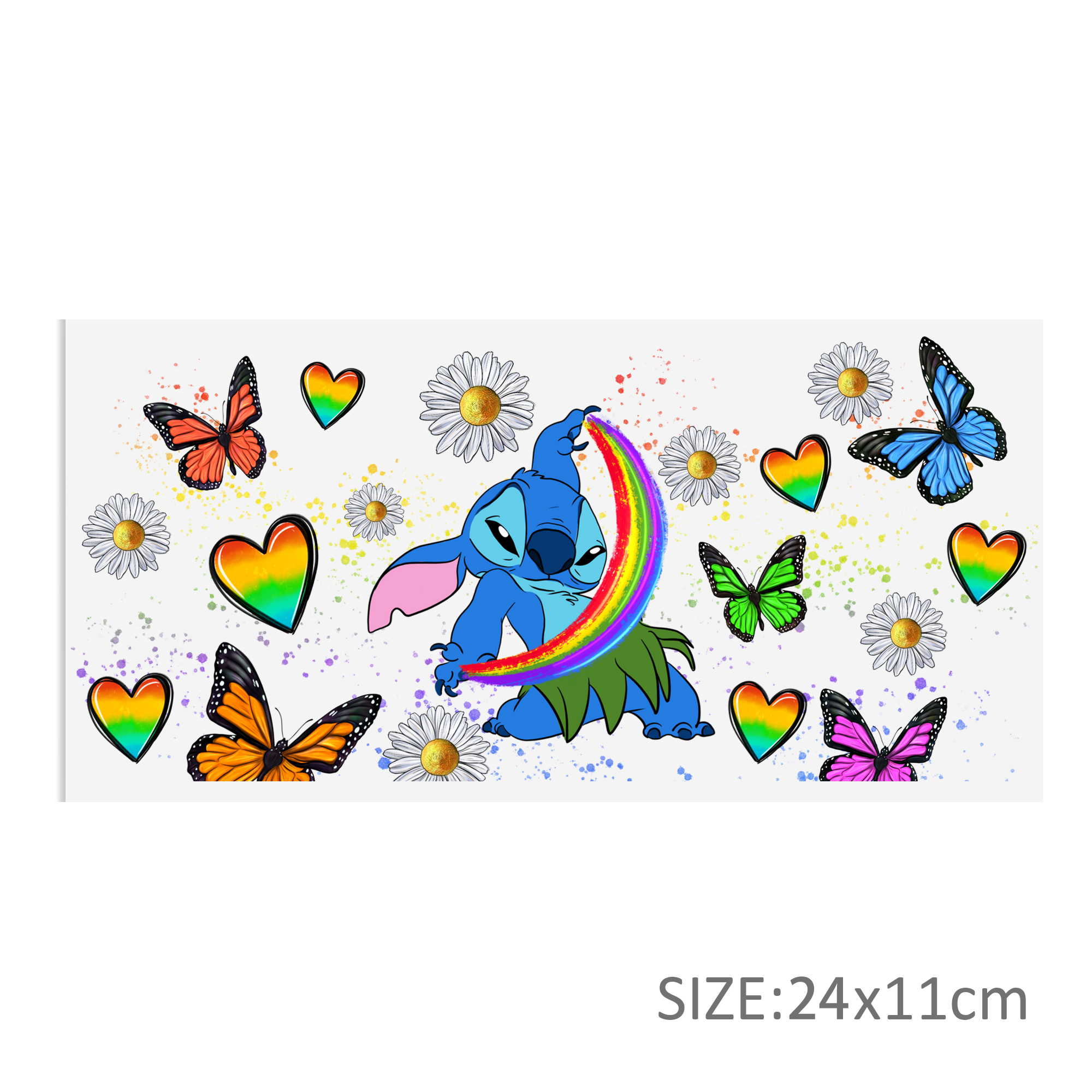 Disney Stitch 16oz DTF Sticker Cups Cool Personalize UV Wrap Transfer Sticker Custom Labels DIY Logo Waterproof - Image 6