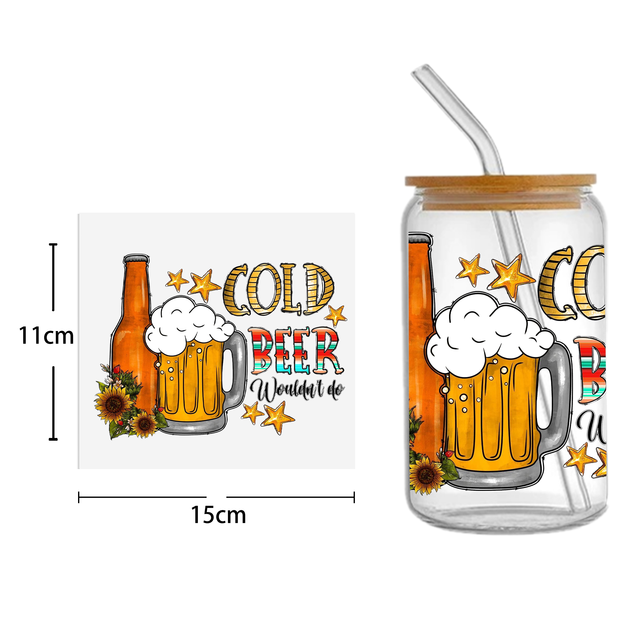 Butterfly 16oz DTF Sticker For Cups Cool Personalize UV Wrap Transfer Sticker Custom Labels DIY Logo Waterproof - Image 18