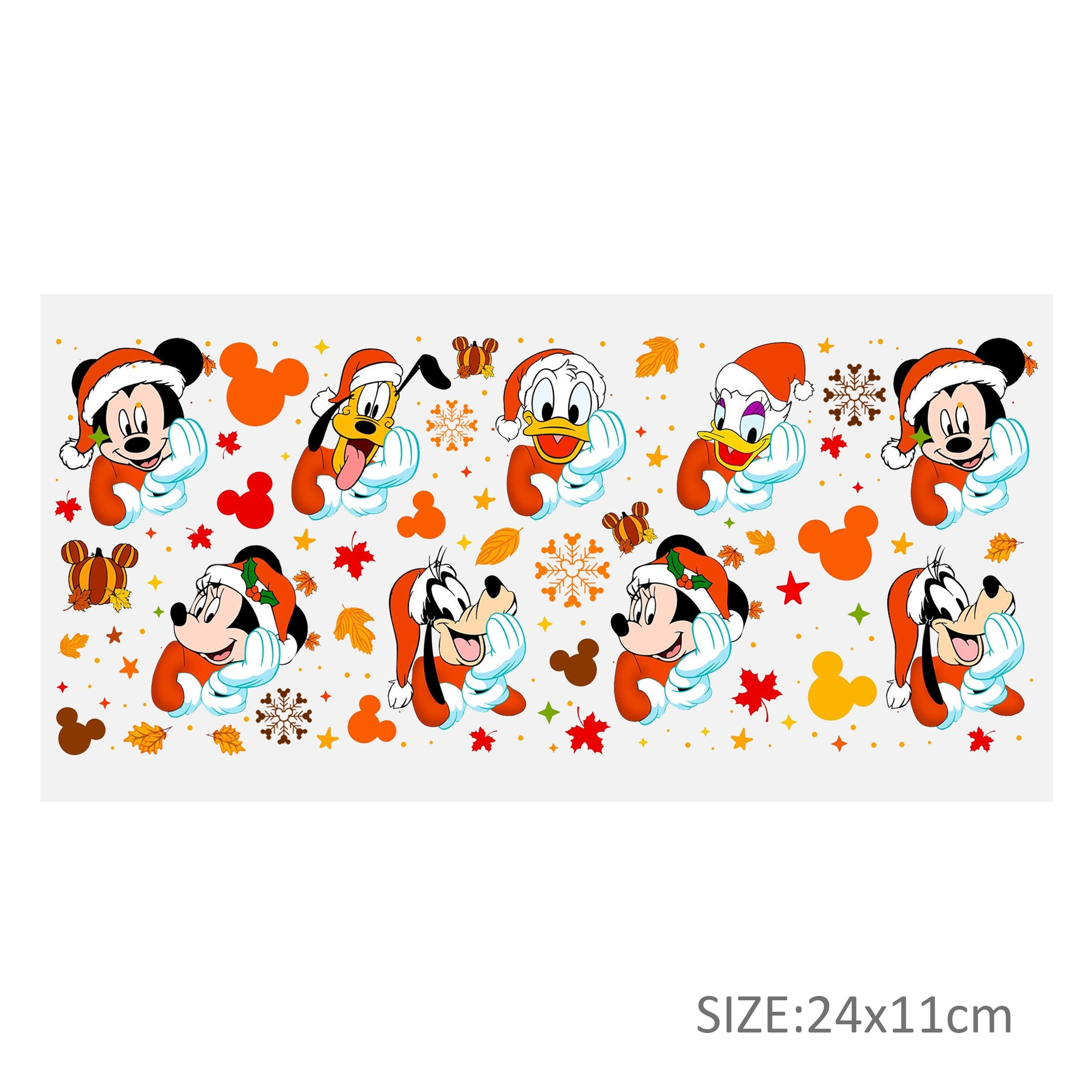 Disney Thanksgiving Day 16oz DTF Sticker Cups Cool Personalize UV Wrap Transfer Sticker Custom Labels DIY Logo Waterproof - Image 5