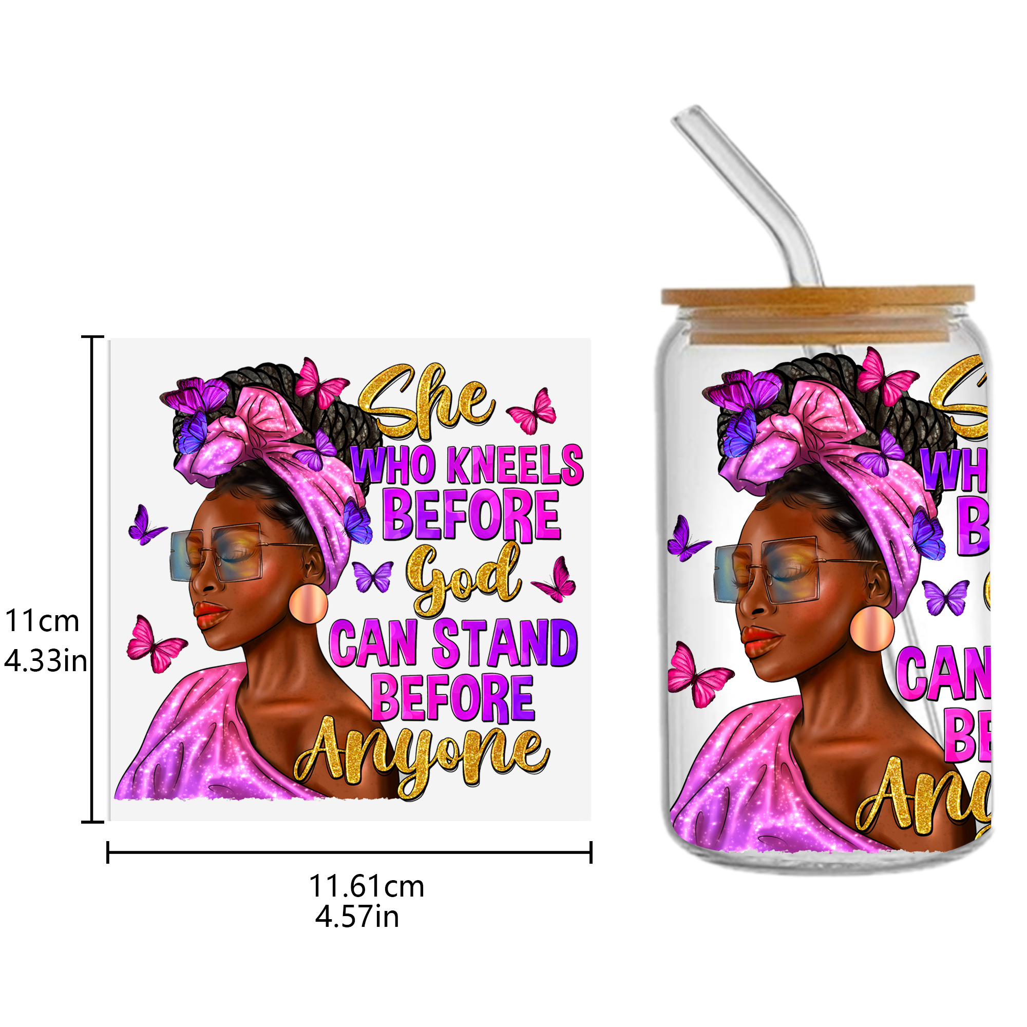 Breast Cancer Waterproof Stickers UV DTF Sticker For 16oz Cups Transfer Sticker Custom Labels DIY Logo Waterproof - Image 7