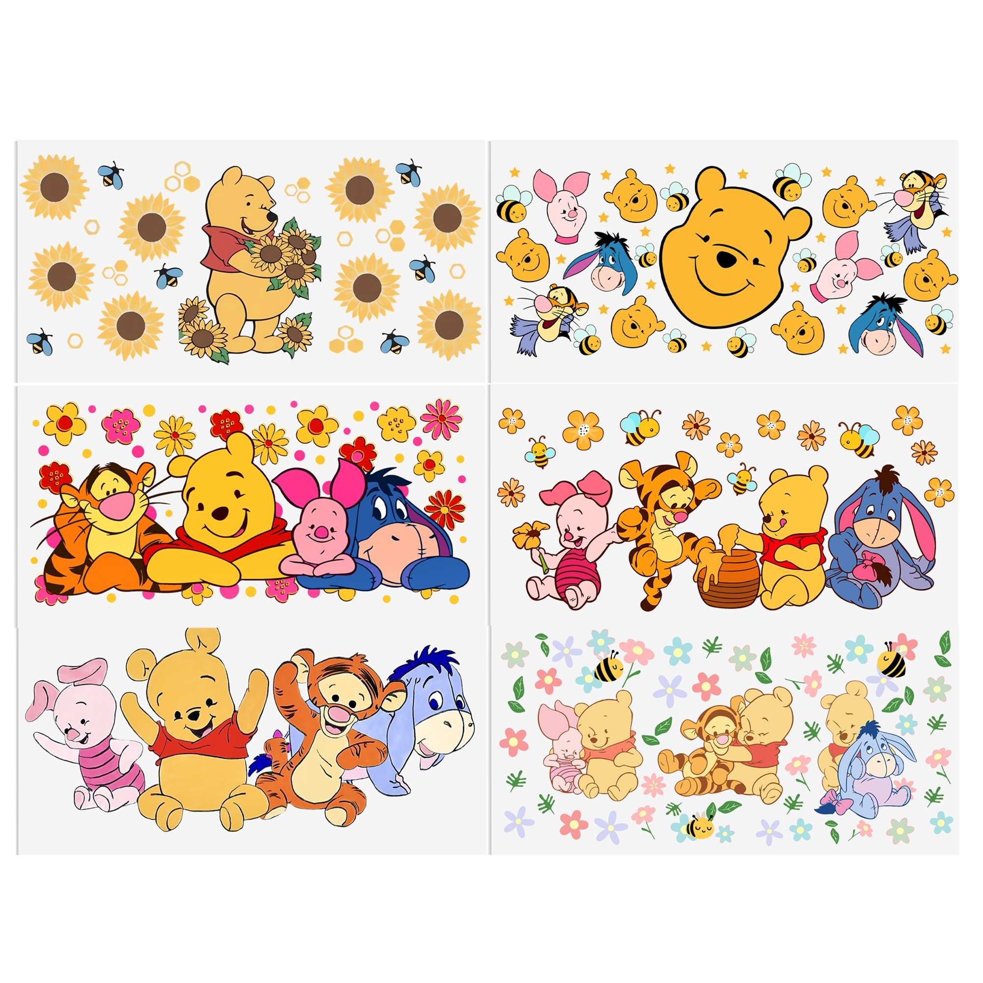 4-6pcs Disney Lion King Winnie UV DTF Sticker For 16oz Cups Wrap Transfer Sticker Custom Labels DIY Logo Waterproof - Image 2