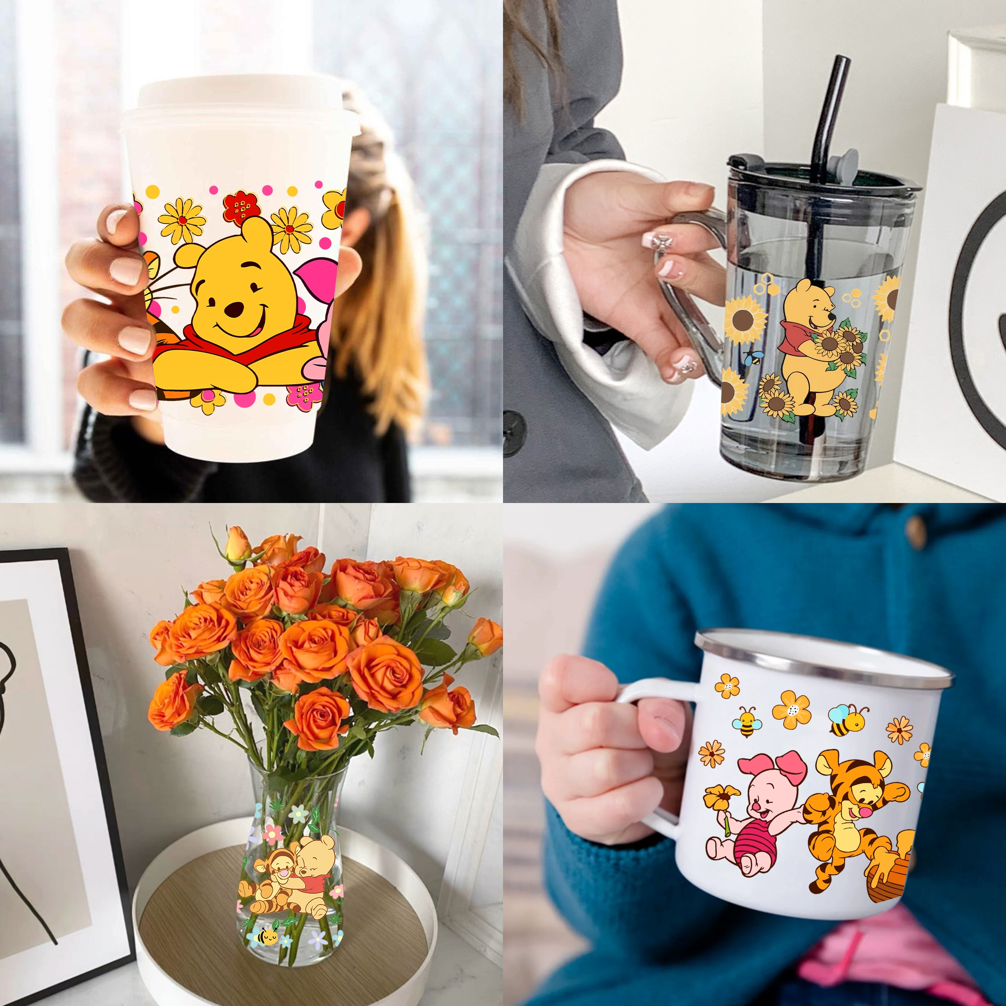 4-6pcs Disney Lion King Winnie UV DTF Sticker For 16oz Cups Wrap Transfer Sticker Custom Labels DIY Logo Waterproof - Image 8