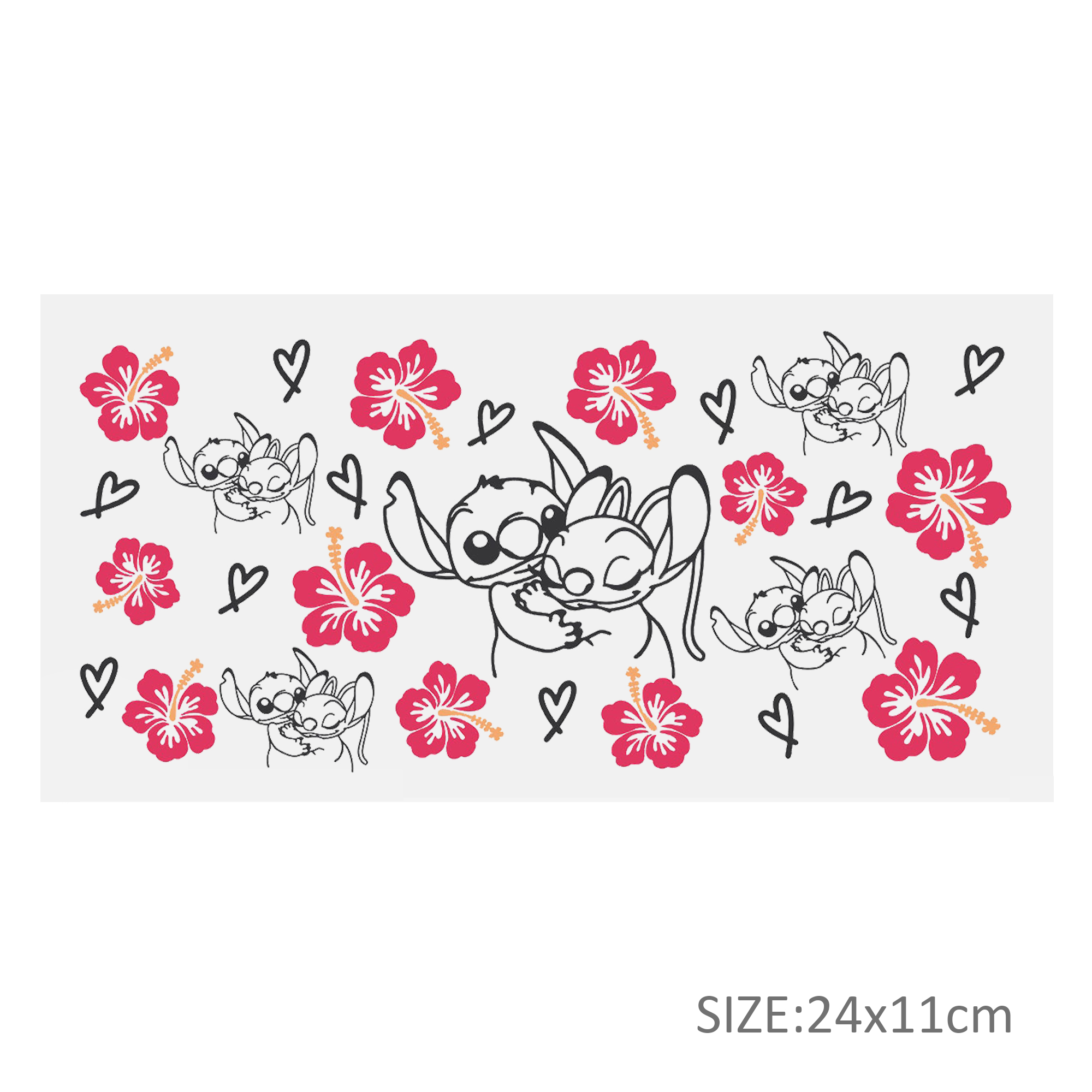 Disney Lilo And Stitch UV DTF Sticker For 16oz Cups Wrap Transfer Sticker Custom Labels DIY Logo Waterproof - Image 7