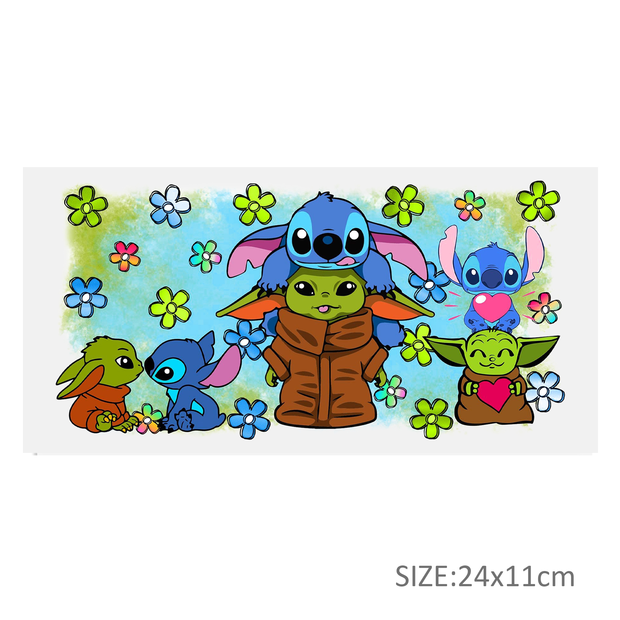 Disney Lilo And Stitch UV DTF Sticker For 16oz Cups Wrap Transfer Sticker Custom Labels DIY Logo Waterproof - Image 8