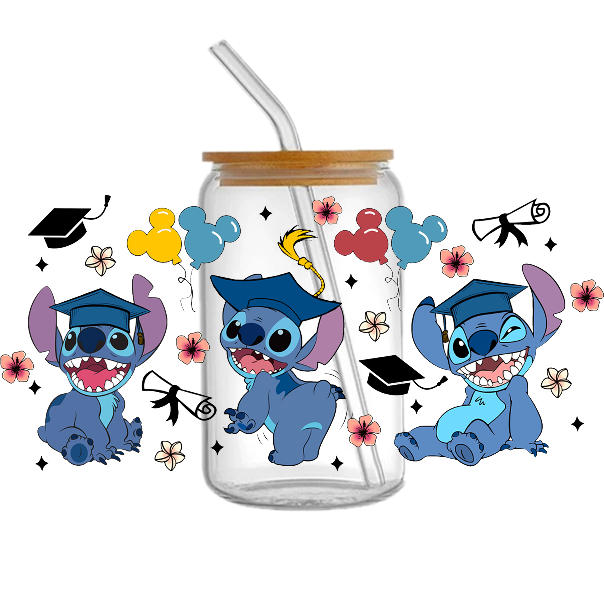 Disney Lilo And Stitch UV DTF Sticker For 16oz Cups Wrap Transfer Sticker Custom Labels DIY Logo Waterproof - Image 11