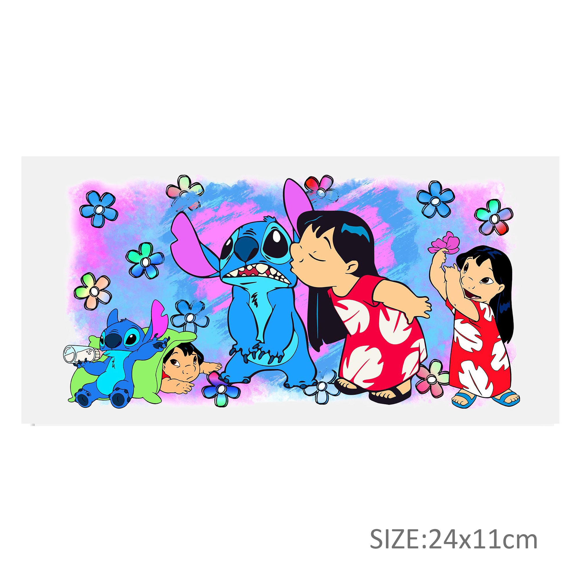 Disney Lilo And Stitch UV DTF Sticker For 16oz Cups Wrap Transfer Sticker Custom Labels DIY Logo Waterproof - Image 18